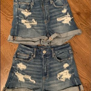 next level stretch curvy hirise shorty jean shorts